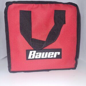 Bauer Black and Red Tool Bag with Zipper and Handles NWOT, with Dividers